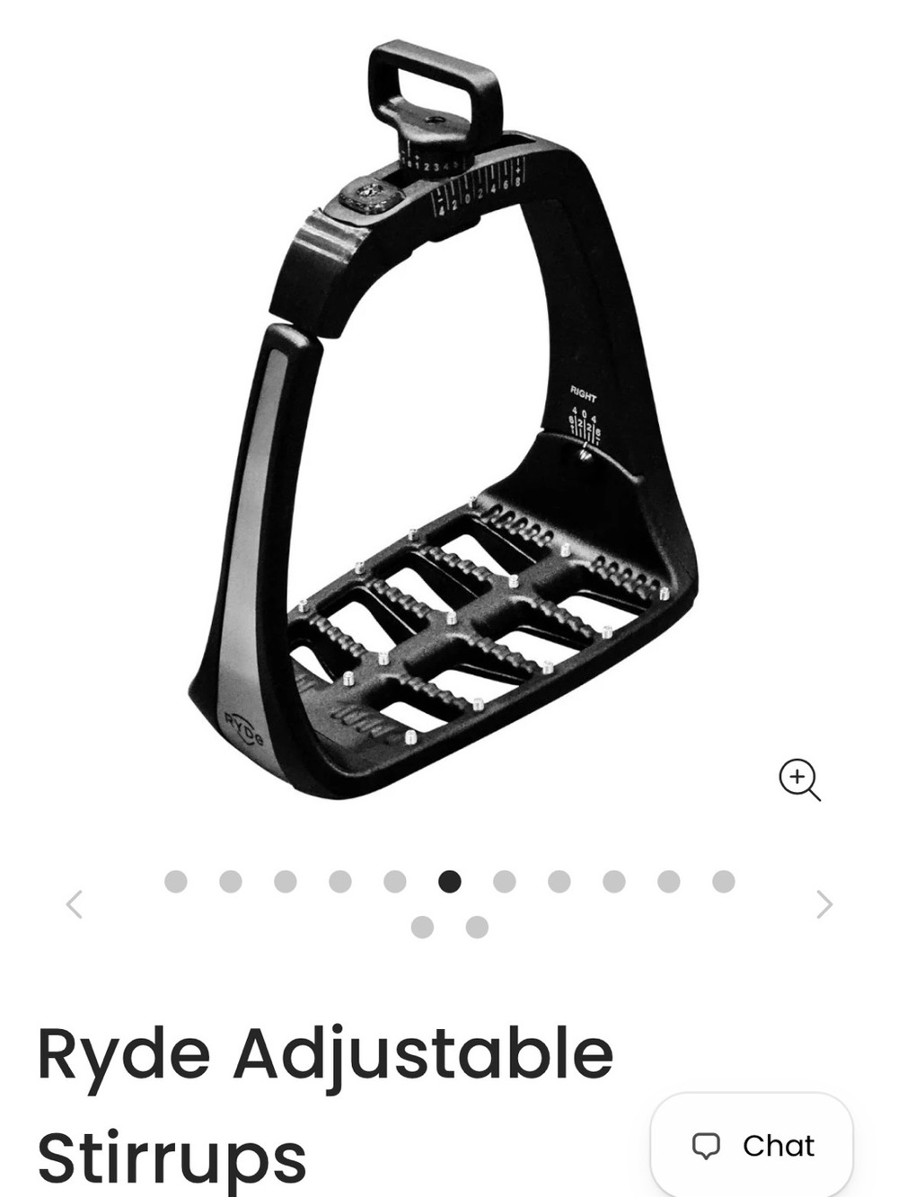 RYDE Adjustable Safety Stirrups - Black